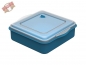 Preview: Mehrweg Universalbox „ToGo“, blau/transparent 220 x 210 x 70 mm (35 Stk.)