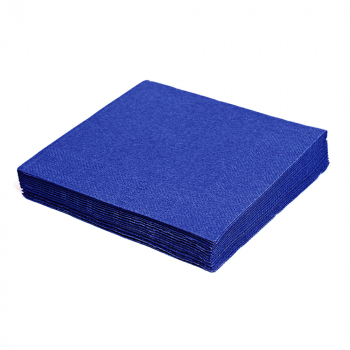 Servietten 1-lagig 33 x 33 cm 1/4 Falz dunkelblau blau (100 Stk.)