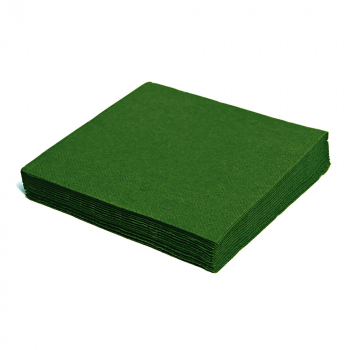 Servietten 33x33 cm 1/4 Falz 2-lagig dunkelgrün grün (250 Stk.)