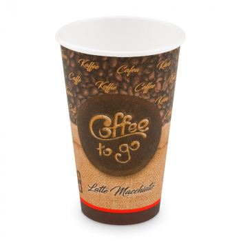 Kaffeebecher Coffee to Go Becher 16 oz XL 400 ml Ø 90 mm (50 Stk.)