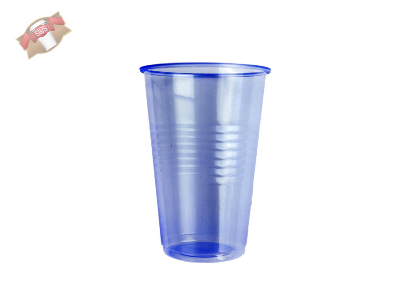 Becher Mundspulbecher 230 Blau Transparent 100 Stk